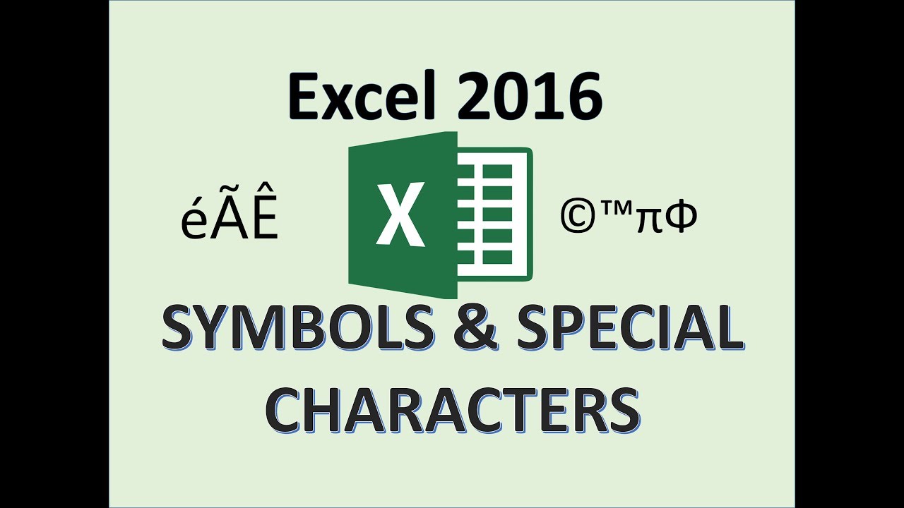 shortcut mac for and symbol excel